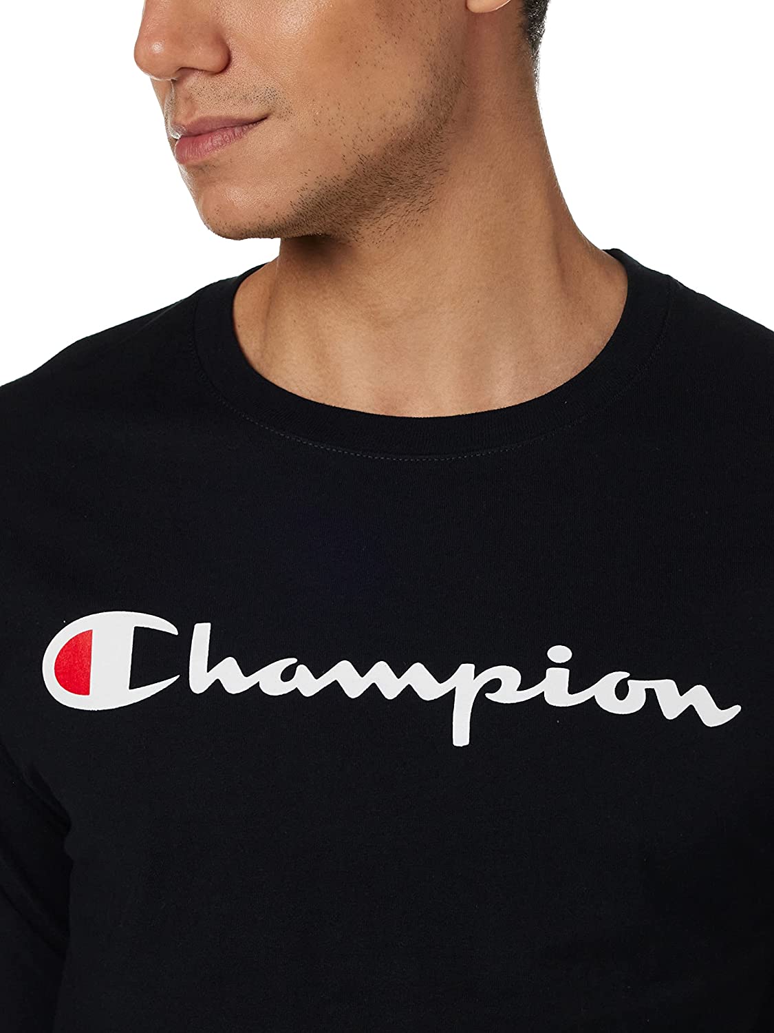Champion Men's Long Sleeve T-Shirt, Classic Jersey Long-Sleeve Tee Shirt for Men, Script - Image 9